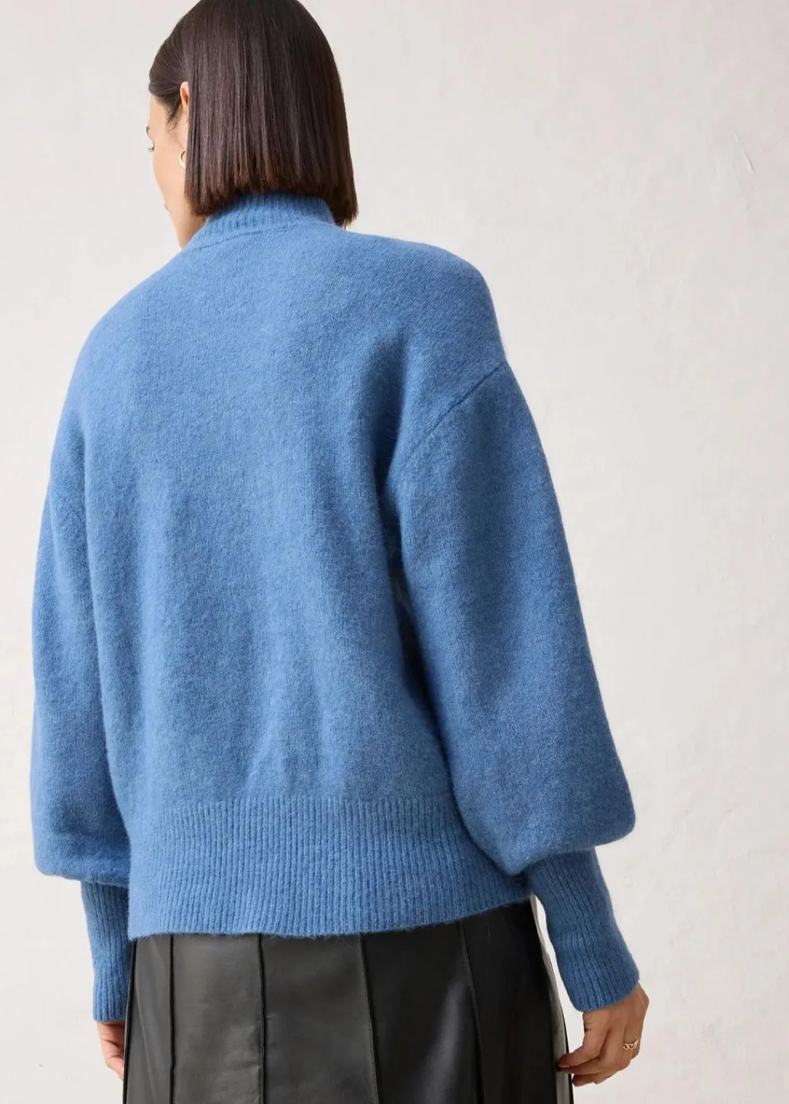 bonprix Bekleidung·Umstandsmode|Bekleidung·Jeans^Wollpullover mit Alpakawolle wellenblau