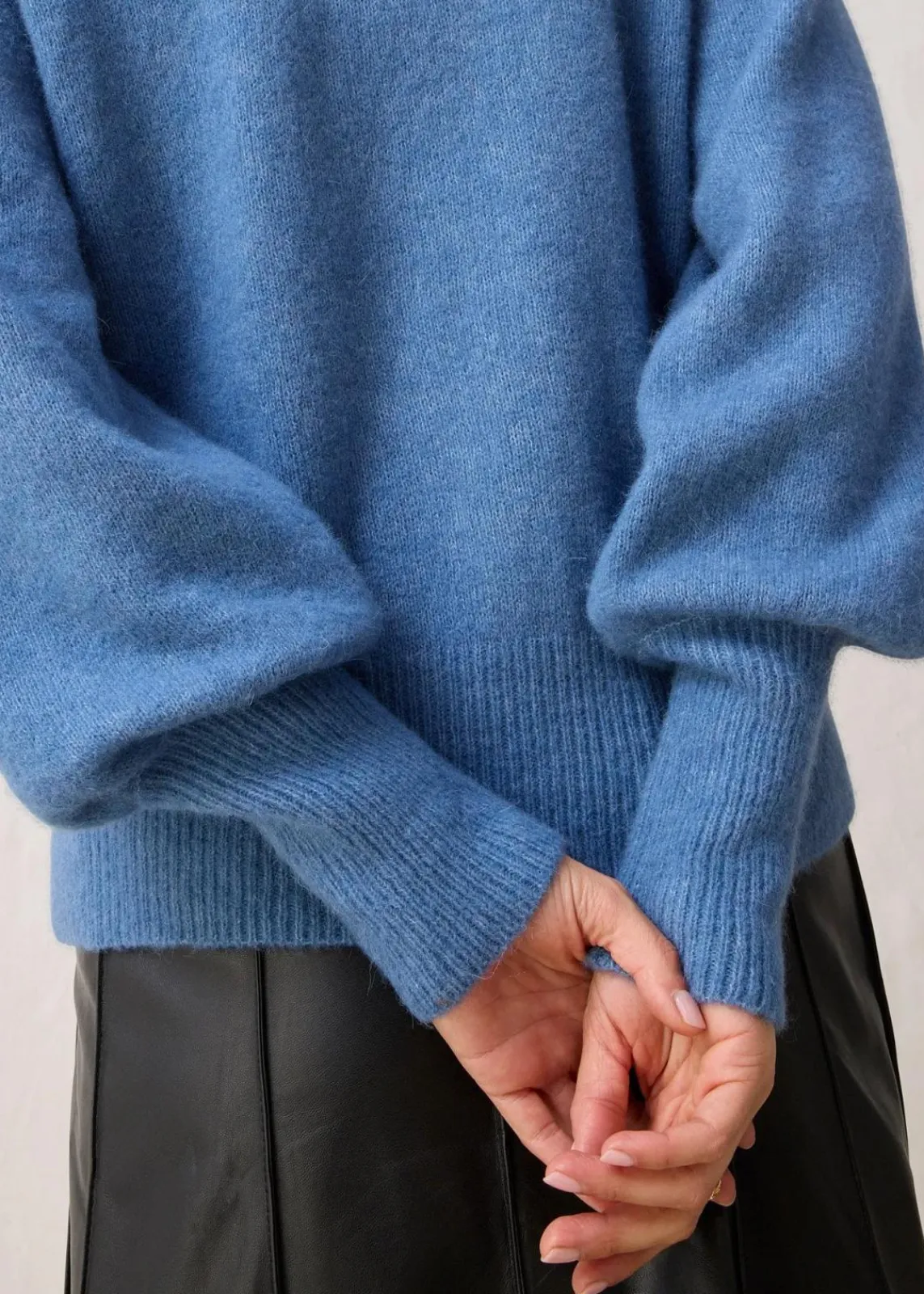 bonprix Bekleidung·Umstandsmode|Bekleidung·Jeans^Wollpullover mit Alpakawolle wellenblau