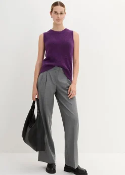 bonprix Bekleidung·Jeans|Premium^Wollpullunder mit Alpaka tieflila