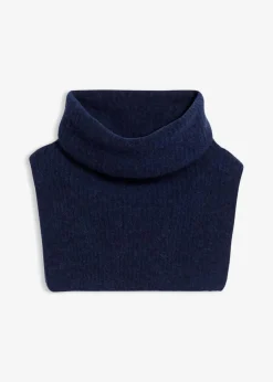 bonprix Schals & Tücher|Schuhe & Accessoires In Spezialgrößen·Tücher & Ponchos^Wollschlauchschal mit Alpaka dunkelblau