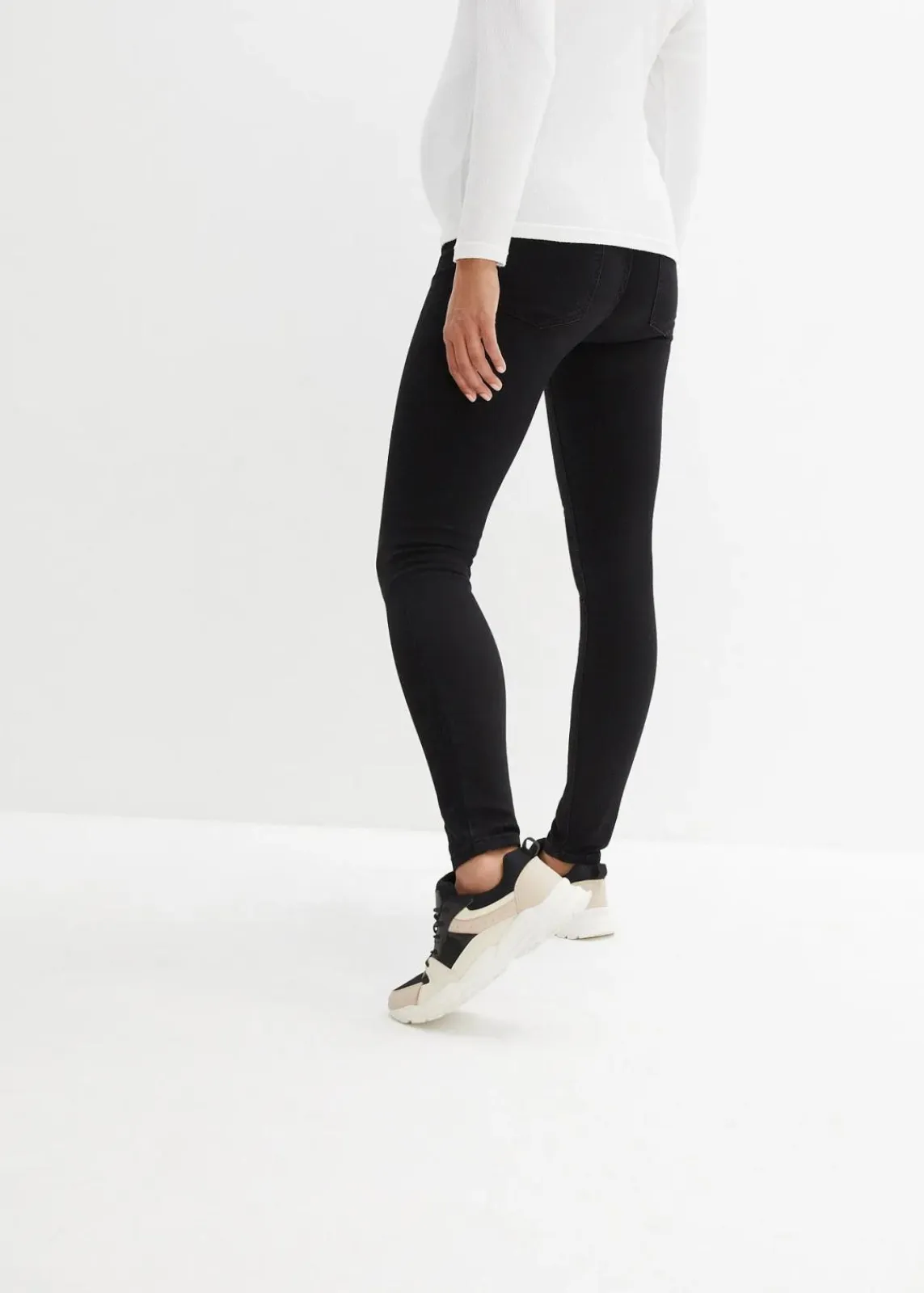 bonprix Bekleidung·Blazer|Umstandsmode^Wärmende Umstandsjeggings mit leicht angerauter Innenseite schwarz denim