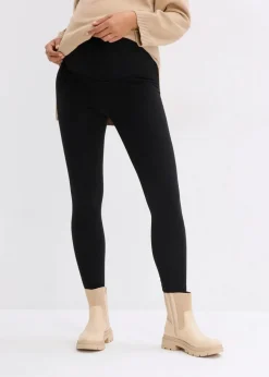 bonprix Bekleidung·Blazer|Umstandsmode^Wärmende Umstandsthermoleggings, Slim Fit schwarz