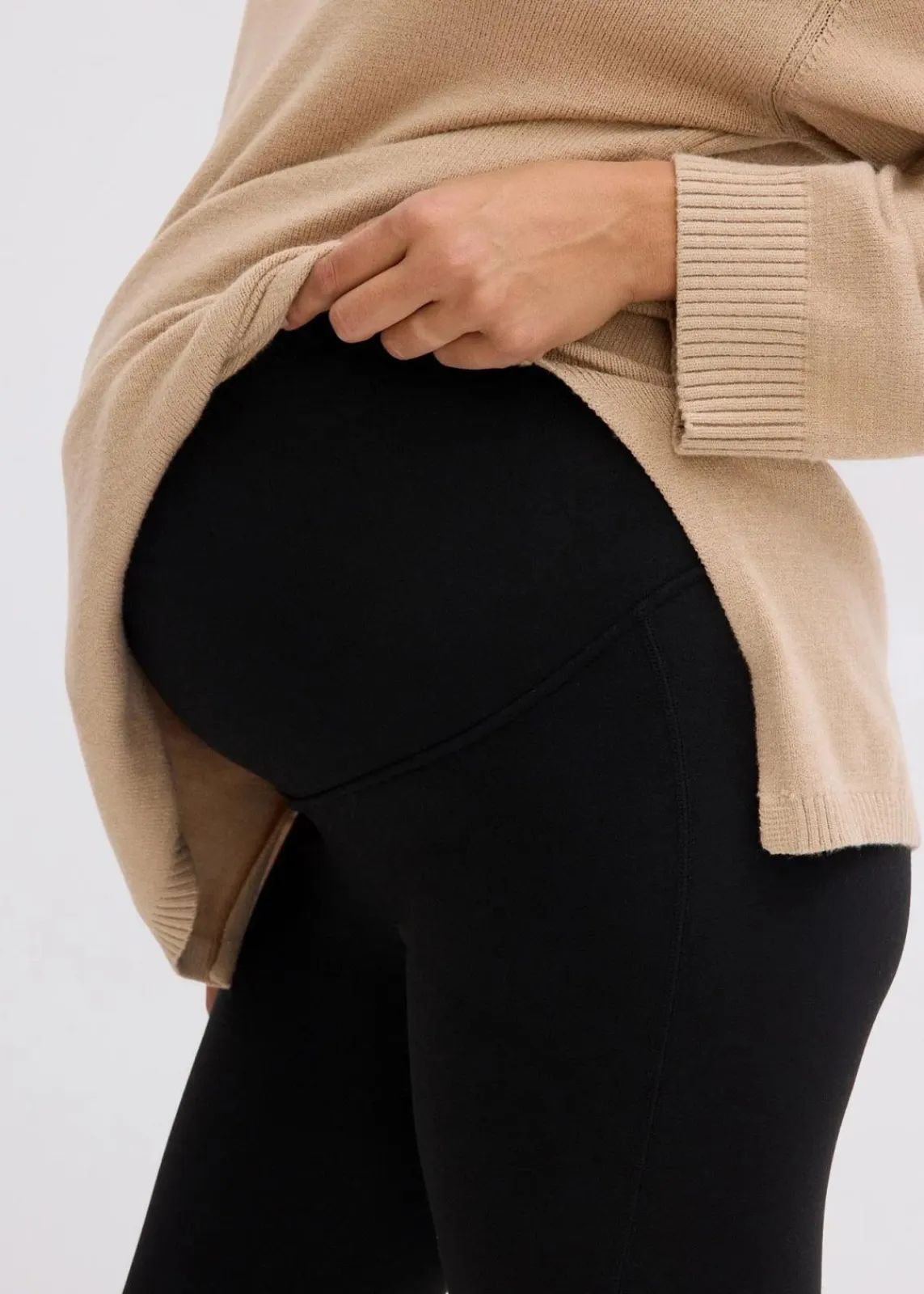 bonprix Bekleidung·Blazer|Umstandsmode^Wärmende Umstandsthermoleggings, Slim Fit schwarz