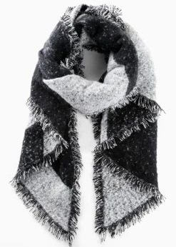 bonprix Schals & Tücher|Schuhe & Accessoires In Spezialgrößen·Tücher & Ponchos^XXL Schal, Soft Touch schwarz/weiß gestreift