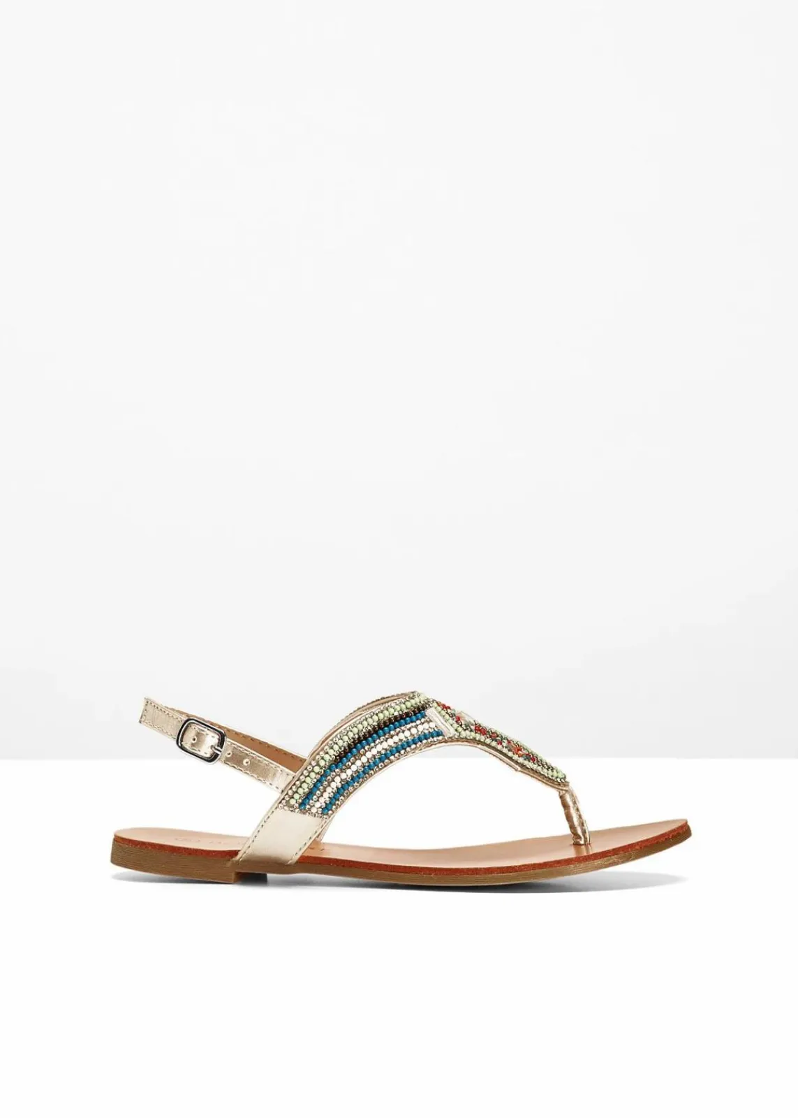 bonprix Sommerschuhe^Zehenstegsandalen mint bunt