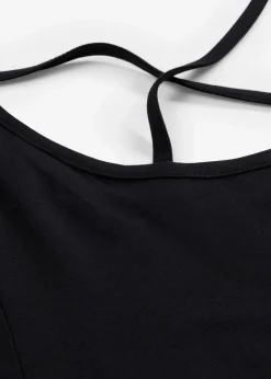 bonprix Shirts & Tops|Nachhaltigere Materialien^Zipfel Longshirt, kurzarm schwarz