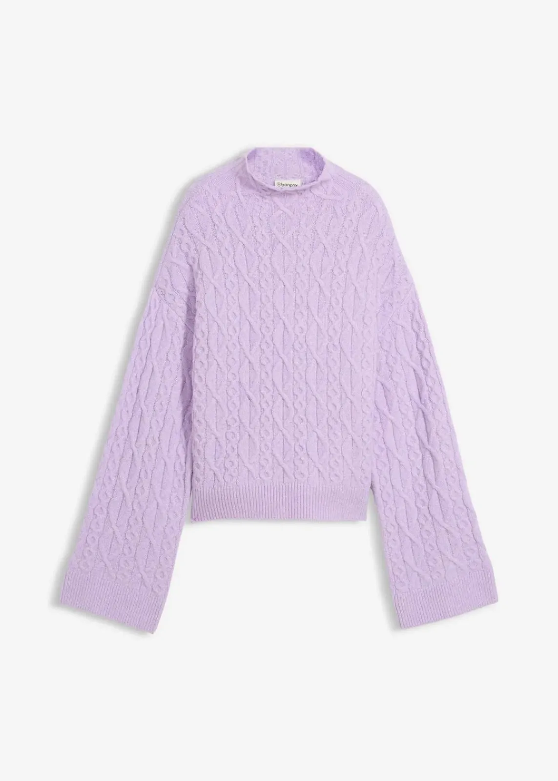 bonprix Bekleidung·Umstandsmode|Bekleidung·Jeans^Zopfstrick Pullover zartflieder meliert